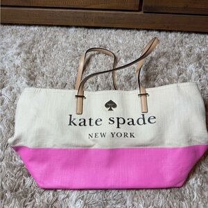 Kate Spade Pink and Cream Tote